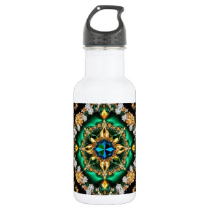 D'eau Bouteille Liberty couleurs brésiliennes