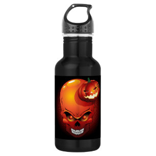 D'eau Crâne d'Halloween et bouteille de liberté Citrouil