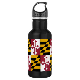 D'eau En Acier Inoxydable Drapeau de l'État du Maryland Bouteille de la libe
