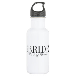 D'eau Équipe mariée femme d'honneur nuptiale bouteille d