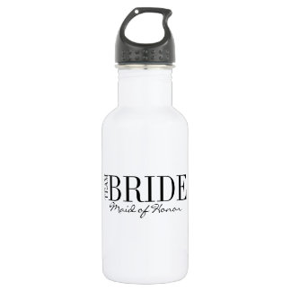 D'eau Équipe mariée femme d'honneur nuptiale bouteille d