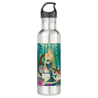 D'eau Famille de sirènes (blondes noires) Bouteille d'ea