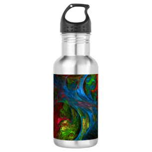 D'eau Genesis Bleu Bouteille d'Art Abstrait