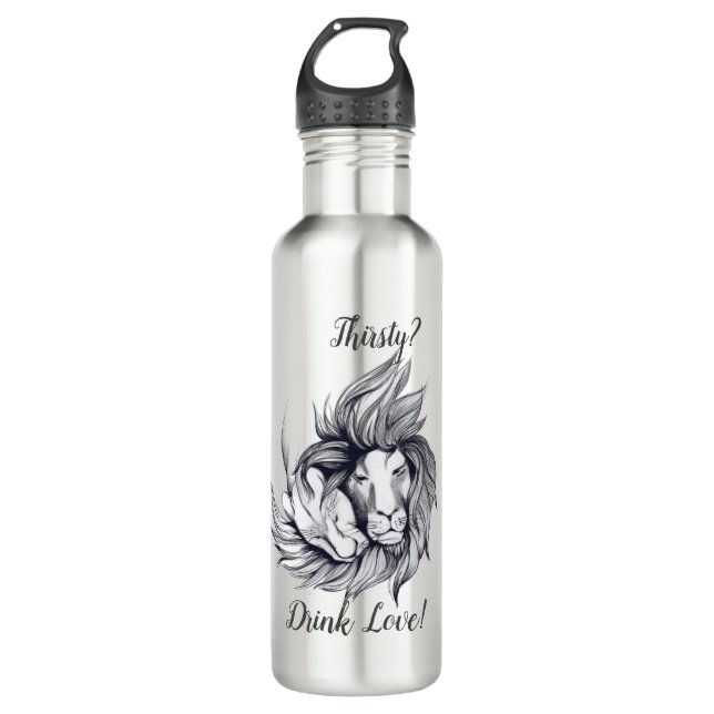 D'eau Soif ? Bois Amour ! Bouteille isotherme (Devant)