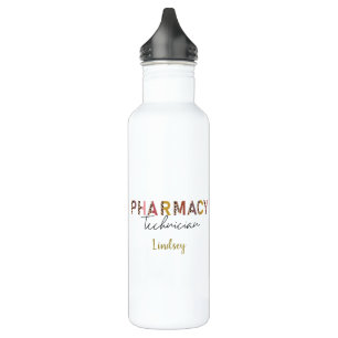 D'eau Technicien en pharmacie personnalisée Bouteille d'