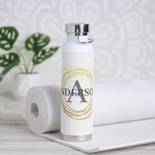 D'eau Thor Cuivre Vacuum Bouteille Isolée Cercles D'Or