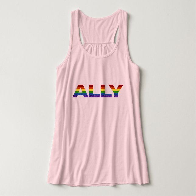 Débardeur Alliance de la Parties scintillant LGBT Pride (Design devant)