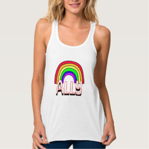Débardeur Alliance LGBTQIA+   Cute Arc en ciel et Fierté car