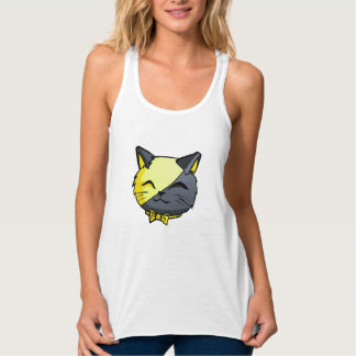 Débardeur Anarkitty Tank - An Cat Tee de chat noir et jaune