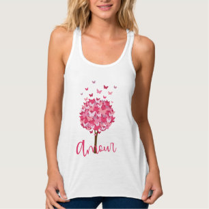 Débardeur Beau Papillon Arbre Amour Amour Arbre de Vie T