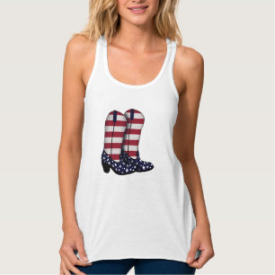 Débardeur Bottes Americana Cowboy   Vous Customisez