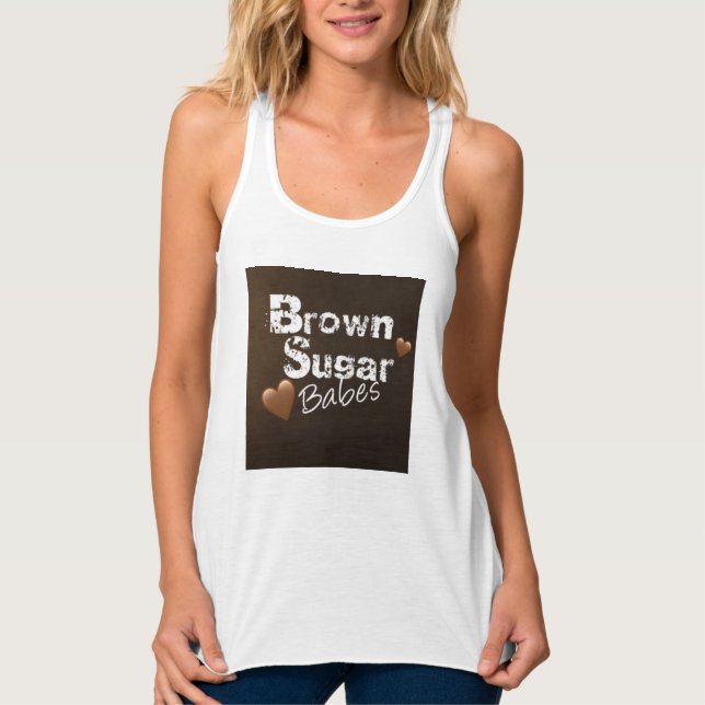 Débardeur Brown pour bébés sucre (Devant)