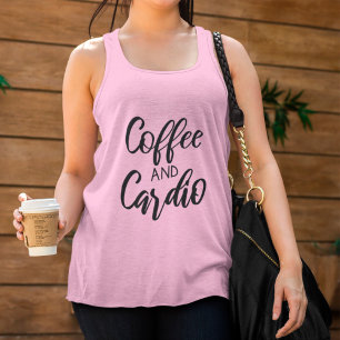 Débardeur Café et Cardio Amusant Fitness entraînement