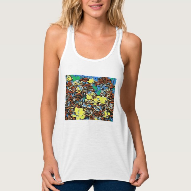 Débardeur Carnation Racerback Top avec effet Dreaming (Devant)