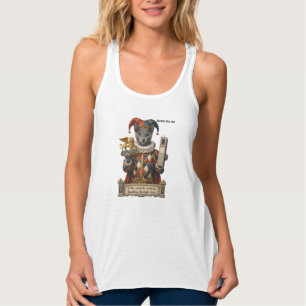 Débardeur Chat Arlequin Bleu Russe