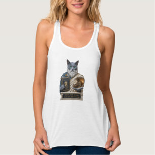 Débardeur Chat Platoon Bleu Russe