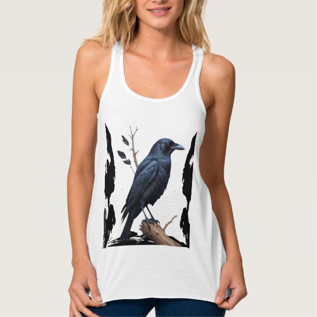 Débardeur Chemise à corbeau sauvage (Devant)