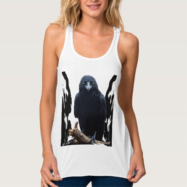 Débardeur Chemise à corbeau sauvage (Devant)