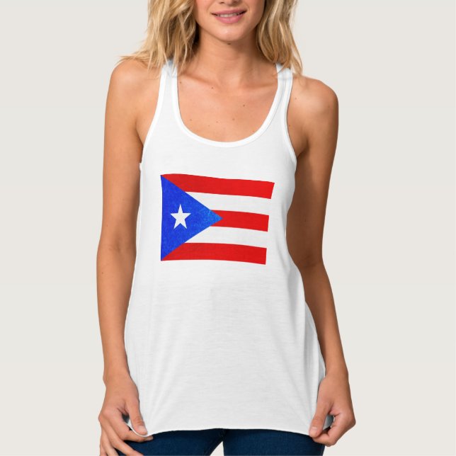 Débardeur Chemise à drapeau Porto Rico (Devant)
