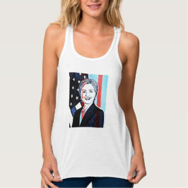 Débardeur Chemise d'Art numérique Hilary Clinton