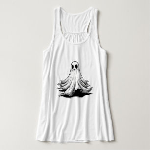 Débardeur Chemise Halloween à manches courtes Fantôme Flotta
