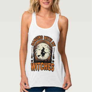Débardeur Chemise Halloween Vintage Accrochage Avec Mes Sorc
