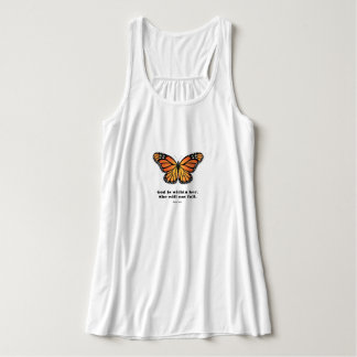 Débardeur Chemise papillon monarque Dieu est en elle