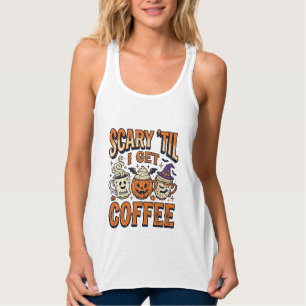 Débardeur Chemise vintage Halloween Café Épouvantable jusqu'