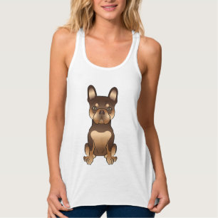 Débardeur Chien Bouledogue Français Chocolat Et Tan Mignon D