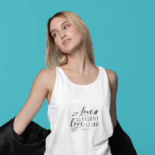 Débardeur Citation de la Bible inspirée White Top Woman