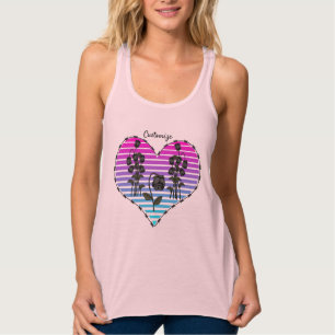 Débardeur Coeur de fil barbu Roses noirs sauvages Thunder_Co