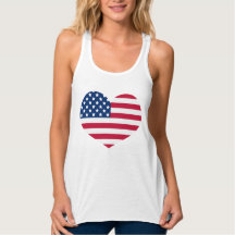 Coeur mignon USA Drapeau patriotique rouge blanc e