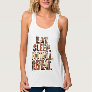 Débardeur Conception de fan de football vintage Graphique