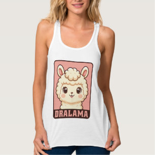 Débardeur Conception de t-shirt avec une illustration de lam