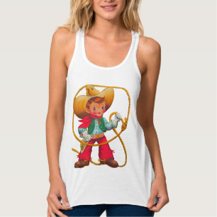Débardeur Cowboy Retro Boy Child Cute Western