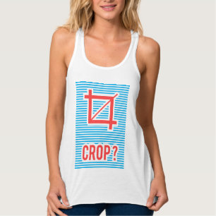 Débardeur Crop ?, t-shirt graphiste, typographie,