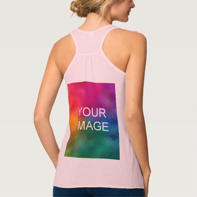 Débardeur Elégant moderne Modèle rose doux (Dos)