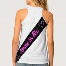 Épouse à 2 côtés Sash Banner chemise