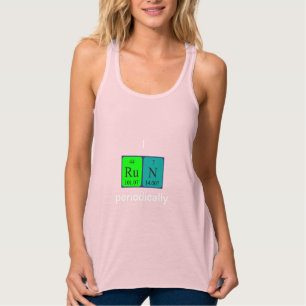 Débardeur Exécuter le mot-shirt périodique du tableau 5