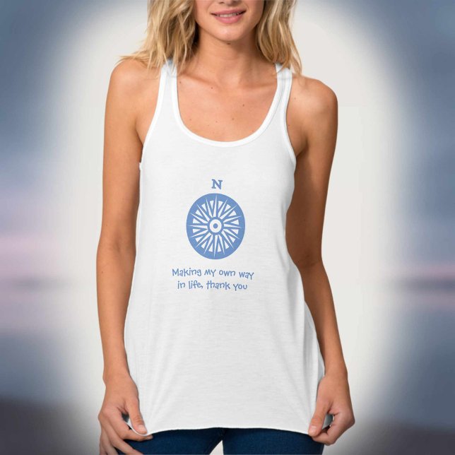 Débardeur Faire mon propre chemin dans la vie, merci débarde (Créateur téléchargé)