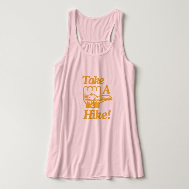 Débardeur Faites Une Randonnée En T-shirt (Design devant)
