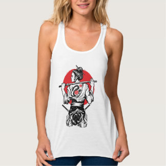 Débardeur Female Samurai Warrior – Dragon Rose Tattoo Japane