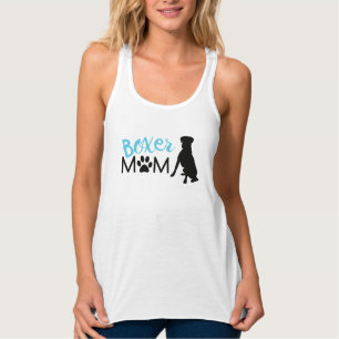Débardeur Femme Boxer Maman Racerback Tank