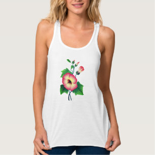Débardeur Fête des Mères Fille Pansies roses élégantes