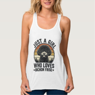 Débardeur Fille Bichon Frise Chemise Vintage Amoureux de Chi