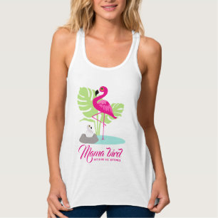 Débardeur flamingo mama oiseau hatchling dû t-shirt personna