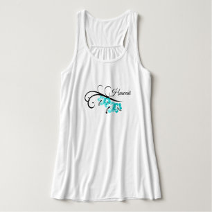 Débardeur Fleurs Débardeurs-Hawaii-Fleurs Tropicales