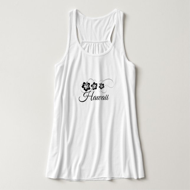 Débardeur Fleurs Débardeurs-Hawaii-Fleurs Tropicales (Design devant)