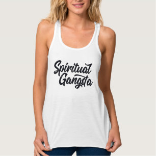Débardeur Gangsta Funny Yoga Citation Spirituelle Texte du s
