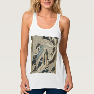 Débardeur Grues sur un pin couvert de neige Hokusai